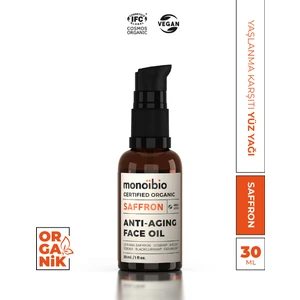 Saffron Anti-Aging Yüz Bakım Yağı - Kolajen Yapısı Güçlendirici Organik Sertifikalı Serum 30 ml