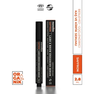 Saffron Güçlendirici Organik Kaş ve Kirpik Serumu - Kaş Dolgunlaştırıcı Kirpik Uzatıcı Bakım Yağı