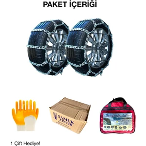 Serme Kar Zinciri - Kolay Takılabilir Çelik Patinaj Zinciri | Sedan ve Hafif Ticari Araçlarla Uyumlu