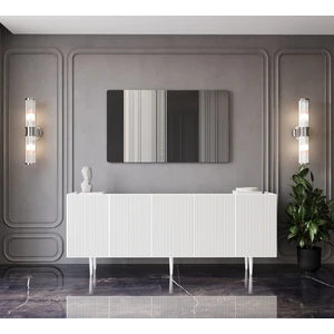 Capella Mdf 5 Kapaklı Raflı Ahşap Ayaklı 200  cm  Konsol (200 x 80 x 40  cm )