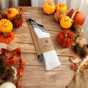 Mono Socks - 4'lü Fitilli Basic Pamuklu Soket Çorap