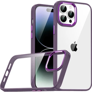 ZORE Apple iPhone 14 Pro Max Kılıf  Flora Kapak-Derin Mor