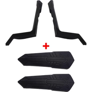 GP Kompozit Yamaha XMAX 250/400 2018-2022 Uyumlu Bacak ve Sele Altı Grenaj Koruma Seti Siyah