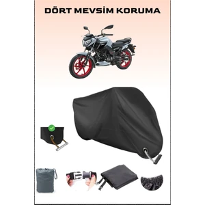 Tvs Raider 125 Için Kilit Uyumlu Siyah Motosiklet Branda, Güvenli, Su Geçirmez