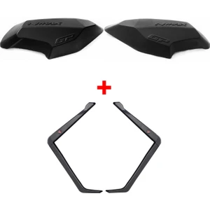 GP Kompozit Yamaha NMAX 125-155 2015-2020 Uyumlu Bacak ve Grenaj Koruma Seti Siyah
