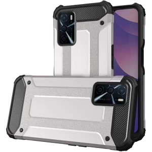 ZORE Oppo A16 Kılıf  Crash Silikon Kapak-Gri