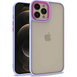 ZORE Apple iPhone 12 Pro Max Uyumlu  Flora Kapak-Lila