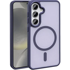 ZORE Samsung Galaxy S24 Kılıf Magsafe Şarj Özellikli Mat Arka Yüzey  Sio Kapak-Koyu Mor