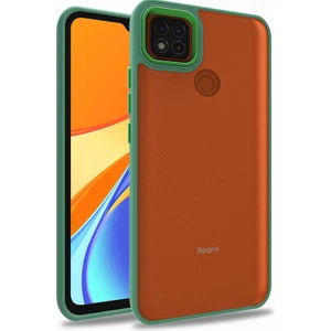 ZORE Xiaomi Redmi 9c Kılıf  Flora Kapak-Yeşil