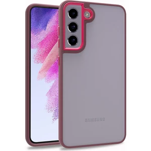 ZORE Samsung Galaxy S21 Fe Kılıf  Flora Kapak-Kırmızı