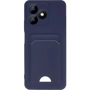 Realme Note 50 Uyumlu Arka Kamera Korumalı Kart Koyulabilen Silikon Kartlıklı Kılıf Kapak