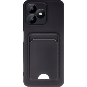 Realme Note 50 Uyumlu Arka Kamera Korumalı Kart Koyulabilen Silikon Kartlıklı Kılıf Kapak