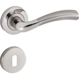 Makro Nikel Saten Rozetli Kapı Kolu Oda