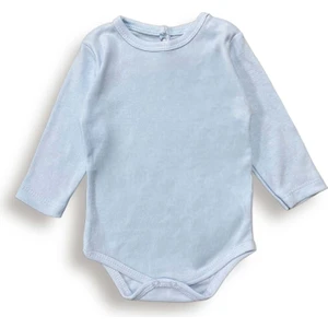 Mnk Baby & Kids Uzun Kollu Bebek Zıbın Badi %100 Pamuk Erkek Çocuk İçin Mavi Renk