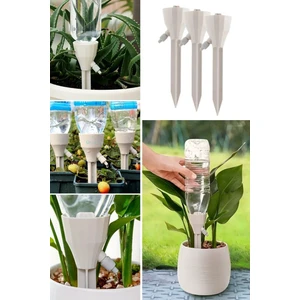 3 Adet Pet Şişelere Uyumlu Otomatik Bitki Çiçek Sulama–akış Hızı Ayarlanabilir Damla Sulama Aparatı