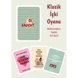 Bi' Kadeh Klasik İçki Oyunu | Sevgililer Günü Shot Oyunu |  Kart Oyunu | Parti Oyunu | Eğlenceli Kutu Oyunu | Yılbaşı Oyunu