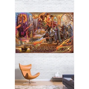 Yüzüklerin Efendisi Yüzük Kardeşliği Duvar Örtüsü Duvar Halısı Wall Tapestry