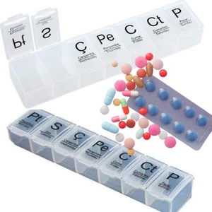 2 Adet Haftalık Ilaç Kutusu Ilaç Kutusu Düzenleyici Haftalık Ilaç Saklama Kutusu