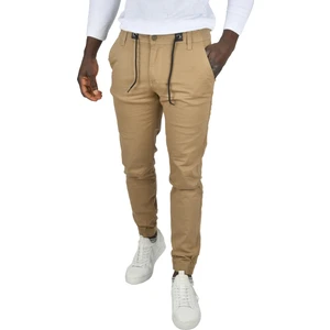 Erkek Paçası Lastikli Likralı Dar Kesim Pamuklu Gabardin Kumaş Jogger Pantolon 1901581