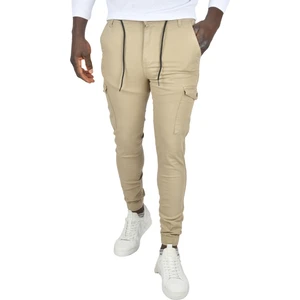 Paçası Lastikli Kargo Cepli Dar Kesim Likralı Gabardin Kumaş Kargo Jogger Pantolon 1901586
