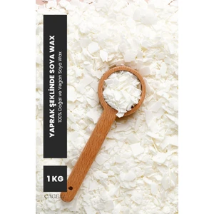 100% Doğa Golden Soya Wax, Flake Yaprak Şeklinde Organik Soya Wax 1 kg -Mum Yapma Malzemesi