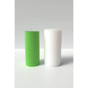 Dekoratif Silindir Mum Silikon Kalıp - Silindir Mum Kalıbı Mum Yapım Malzemeleri Abs-7