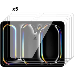iPad Pro 11 Inç 2024 M4 (A2836-A2837) Uyumlu Temperli Kırılmaz Cam Ekran Koruyucu 5 Adet