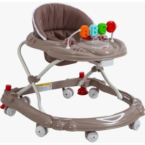 BabyStep Pro Oyuncaklı Yürüteç | Öğretici ve Eğitici | Stoplu Bej Yürüteç