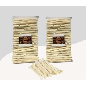 Köpekler Için 100lü Beyaz Burgu Çubuk 2 Paket (200 Adet)