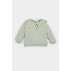 Kız Bebek Büyük Yaka Düğmeli Sweatshirt E0195A525SP