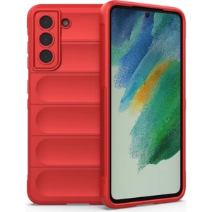 Samsung Galaxy S21 Fe Kılıf Elde Tutma Kolaylıkla Kaydırmaz Kenar Line Dizayn Optietnik Kapak