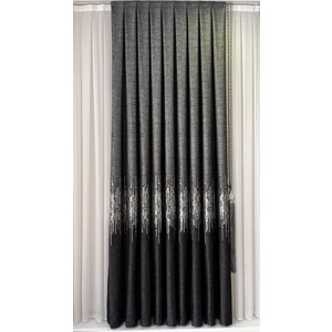 Pano Fon Perde Antrasit Gümüş(Tek Kanat)