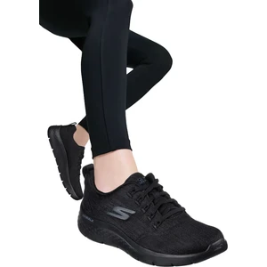 Go Walk Flex Air-Cooled Goga Mat Taban Kadın Siyah Günlük Spor Ayakkabı