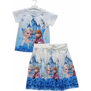 Frozen Etekli Kız Çocuk Takım Yazlık