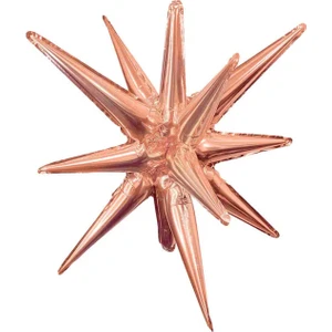 Patladı Gitti Rose Gold Renk Kutup Yıldızı Folyo Balon 27 Inç 60  cm