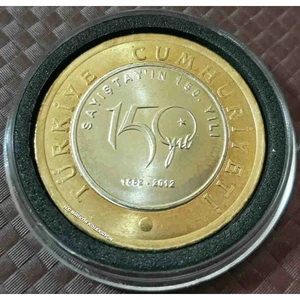 Gündüz Ticaret Sayıştayın 150. Yılı Hatıra Parası Çil Kapsül Içinde Görseldeki Ürün