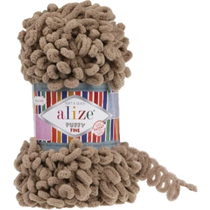 Puffy Fine(Ince) El Örgü Ipliği 5'li Paket Sütlü Kahve 329