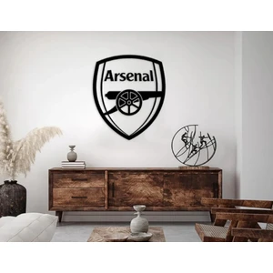Arsenal Logo Duvar Ahşap Tablo Dekor 50 x 40  cm
