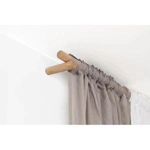 75 cm  Masif Ahşap Perde Askısı Rustik Ahşap Boru 75  cm