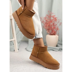 Bags Shoes Kuum London K11Y02 Kadın Içi Tüylü Kalın Tabanlı Kısa Boy Ug Bot