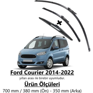 Ford Courier Ön ve Arka Aerodinamik Silecek Takımı (2014-2023)