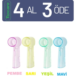 Oral - B Uyumlu Şarjlı ve Pilli Diş Fırçası Yedek Başlıkları Için 4 Adet Renkli Kapak
