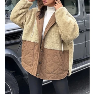 Love The Wind Peluşlu Kesim Mont