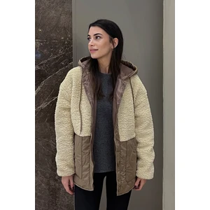 Love The Wind Peluşlu Kesim Mont