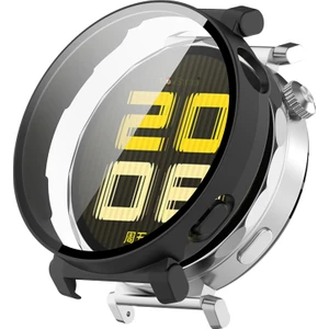 Novstrap Huawei Watch Gt5 41MM ile Uyumlu Ekran Koruyucu Cam ve Kasa Koruyucu Kılıf Sert Polikarbon