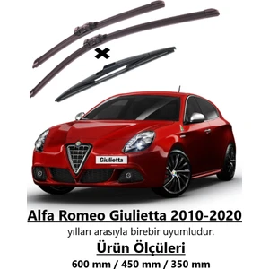 Alfa Romeo Giulietta 2010-2020 Ön ve Arka Muz Silecek Takımı