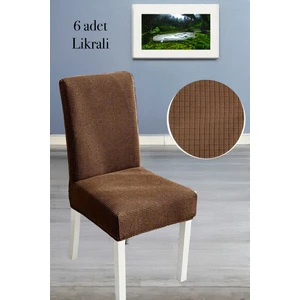 Baqdo Sandalye Örtüsü 6 Adet Likralı Yüksek Kaliteli ve Esnek Yıkanabilir Sandalye Kılıfı Pitikare