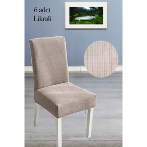 Baqdo Sandalye Örtüsü 6 Adet Likralı Yüksek Kaliteli ve Esnek Yıkanabilir Sandalye Kılıfı Pitikare