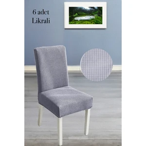 Baqdo Sandalye Örtüsü 6 Adet Likralı Yüksek Kaliteli ve Esnek Yıkanabilir Sandalye Kılıfı Pitikare