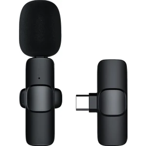 K9 Kablosuz Type-C, Samsung, Android Cihazlar, Yaka Mikrofonu 2'li, Vlog Mikrofonu, Video Çekim Mikrofonu, Podcast Mikrofonu,